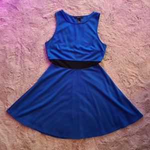 Forever21 mesh cutout skater dress